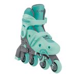 Patines 2 en 1 para Niños Talla Ajustable 26-29 Verde Menta
