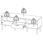 Rack para TV Dan Café Claro