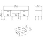 Rack para TV Dan Café Claro