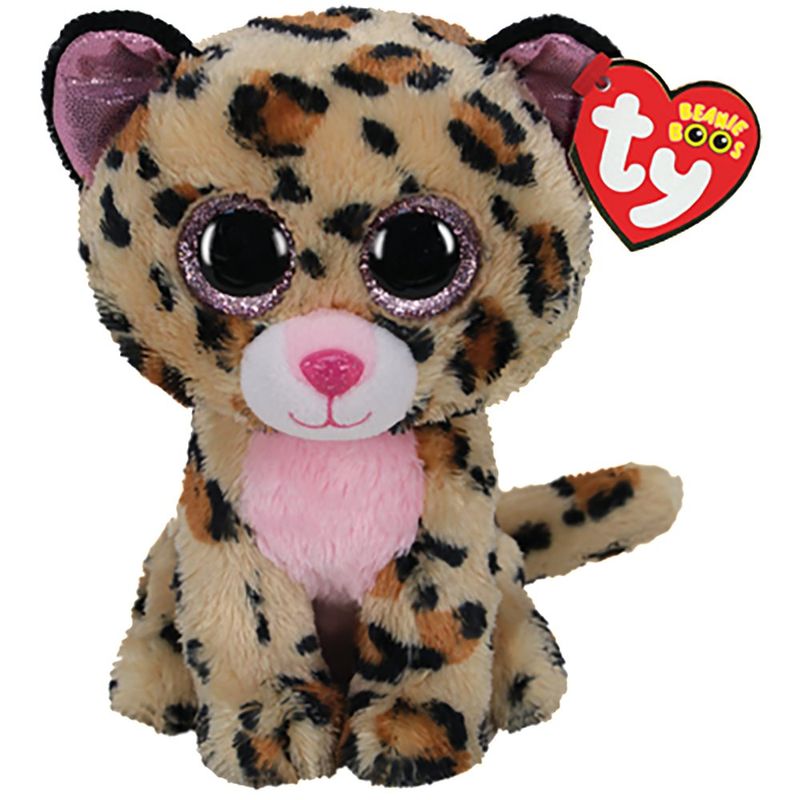 Beanie Boos Livvie Leopardo Cafe/Rosa - Ty