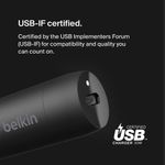 Cargador de Auto USB-C con Cable USB-C a Lightning 30 W Negro