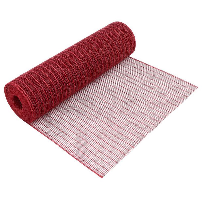 Malla Decorativa Navideña de 10.5 plg x 10 yardas Color Rojo