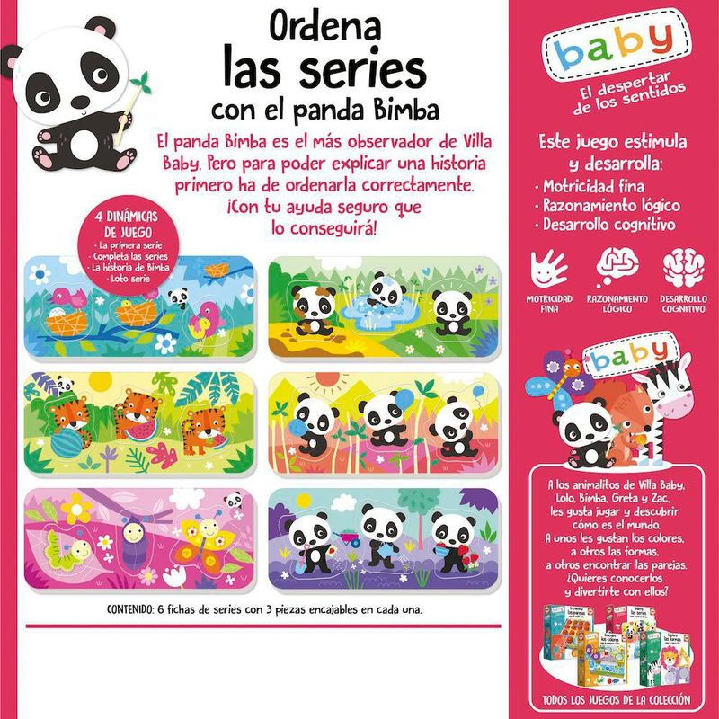 Ordena las Series con el Panda Bimba
