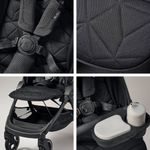 Carruaje Silver Cross de Paseo Negro 82 x 46.5 x 105 Cm