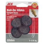 Protector Para Patas Medíano 1 1/4 Plg Tela Negra Clavado 4 Unidades Ace - Ace