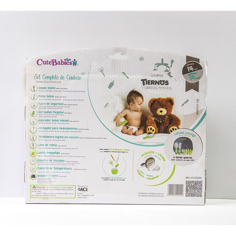 Set Deluxe Cuidado Personal Verde - Cutebabies