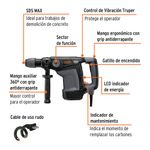 Rotomartillo Industrial Sds 6 Kg De 1100 W - Truper Expert