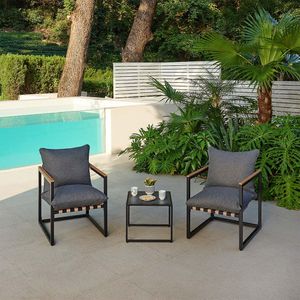 Set de Sillones y Mesa Ariel 3 Pzas