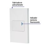 Interruptor de 3 Vías 1.5 Módulos Española Blanco - Volteck