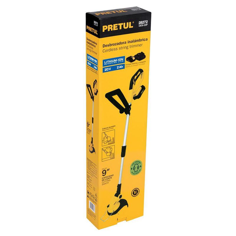 Kit de Desbrozadora Inalámbrica 20V 9 Plg