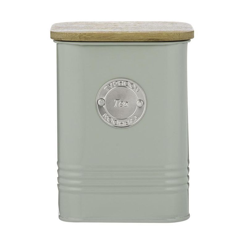Bote para Té con Tapa de Bambú Squircle Menta 1.3 L
