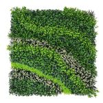 Panel de Follaje Sintético Mixto Decorativo Verde 1 X 1 M