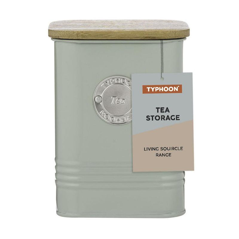 Bote para Té con Tapa de Bambú Squircle Menta 1.3 L