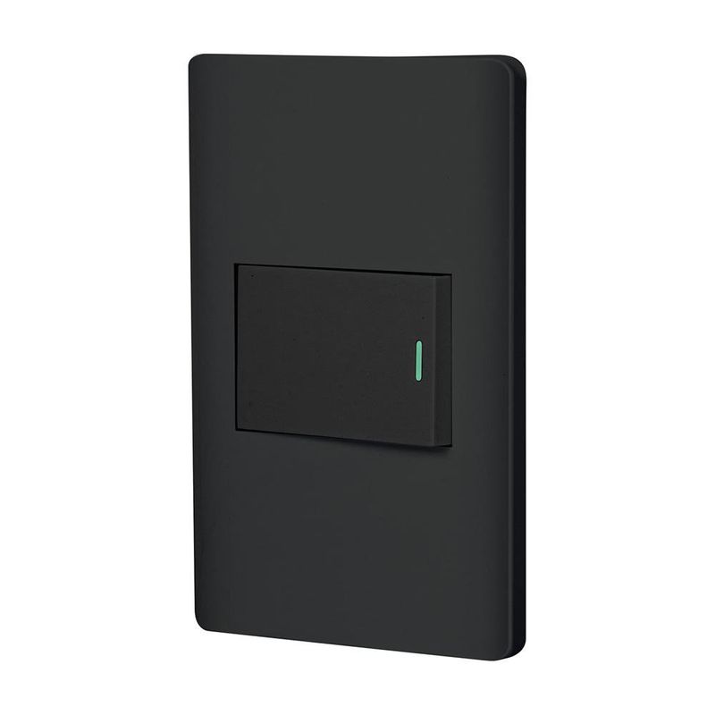 Interruptor 3 Vías 1.5 Módulos Lisboa Negro - Volteck