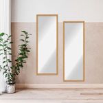 Set de Espejos 33x93 Cm Beige - Viva