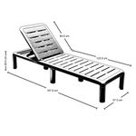 Cama Asoleadora Barú Mocca 188x58x29 Cm - Rimax