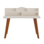 Escritorio Kepler Blanco y Cedro de 120x60x99.5 Cm