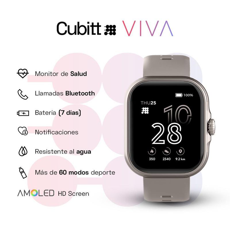 Smartwatch Viva Gris - Cubitt