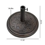 Base para Sombrilla Bronce de Exterior