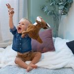 Peluche Mamá y Bebé Canguro Café - Les Ptipotos