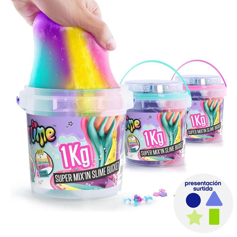 Cubeta Super Slime Colores Surtidos