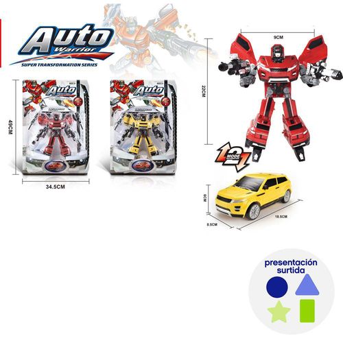 Robot Transformable Auto Warrior Colores Surtidos - Koala Kids