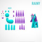 Set de 3 Latas de Arcilla Rainy