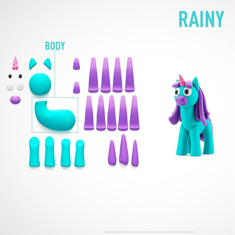 Set de 3 Latas de Arcilla Rainy