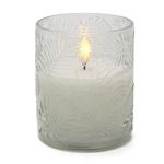 Vela Decorativa Blanca con Luz LED 8.5 X 10 Cm
