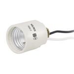Socket E27 Niple Porcelana Blanco - Voltech