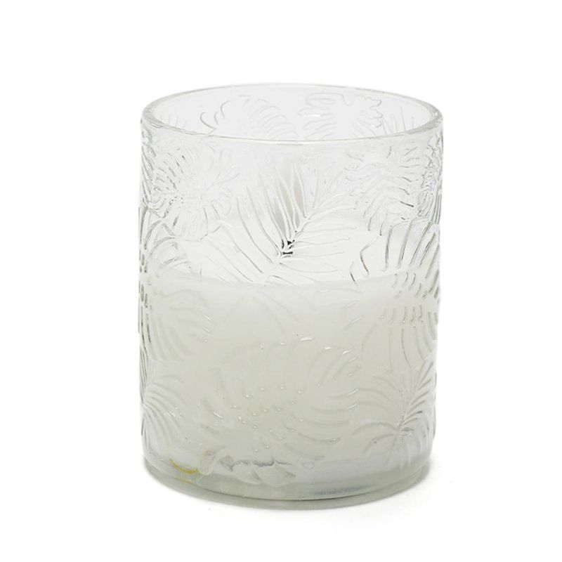 Vela Decorativa Blanca con Luz LED 8.5 X 10 Cm