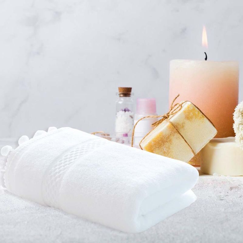 Toalla Facial 100% Algodón Blanca 35 x 75cm