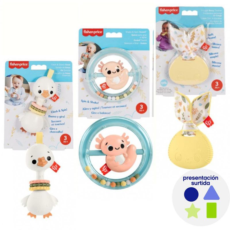 Mordedor Sensorial Fisher-Price Diseños Surtidos