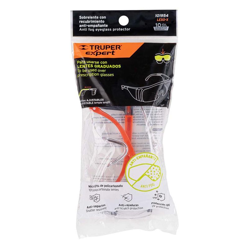 Sobrelente De Seguridad Claros - Truper Expert