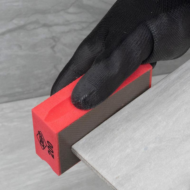 Bloque de Lijado Diamantado Rojo Grano 200