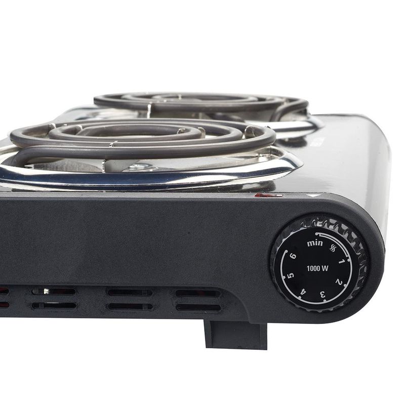 Estufa Eléctrica De Doble Hornilla Con Control De Temperatura