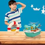 Barco con Helicóptero Infantil