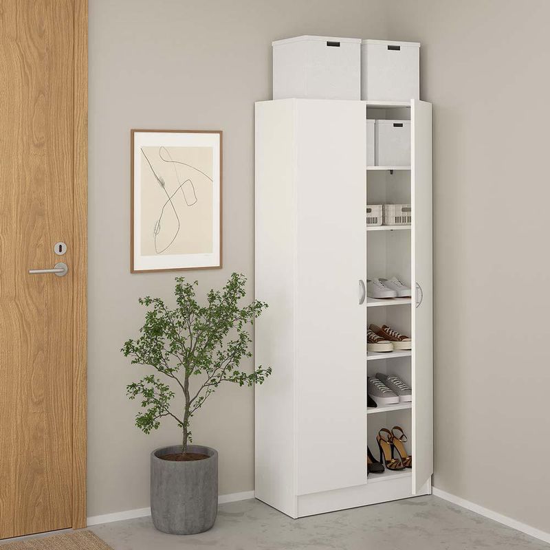 Armario Blanco de 2 Puertas
