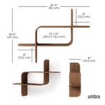 Repisa Decorativa de Pared Nogal Claro