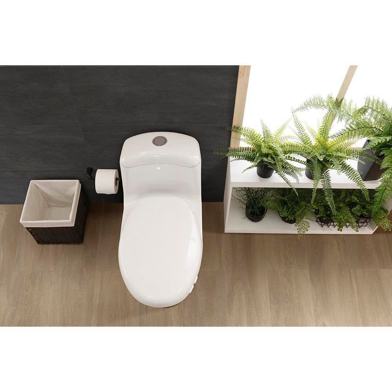 Sanitario de Una Pieza Smart Elongado Blanco