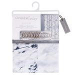 Set de Cortina con Liner y Ganchos Diseño Mármol