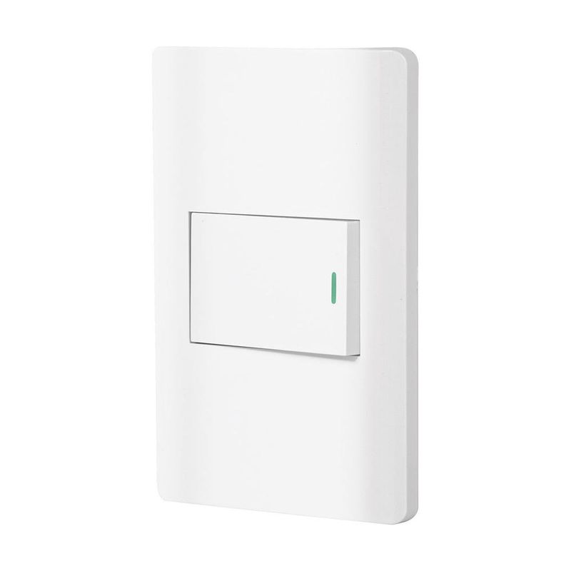 Interruptor de 3 Vías 1.5 Módulos Lisboa Blanco - Volteck