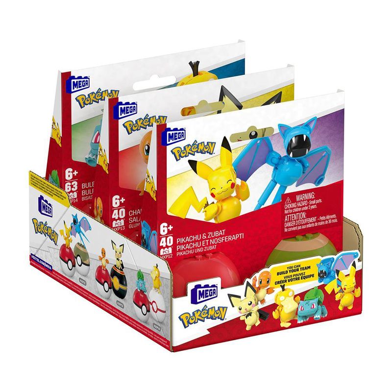 Mega Construx Colección Poké Ball 2 Pzas Diseños Surtidos