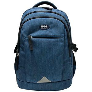 Mochila Casual con 3 Bolsas Color Azul