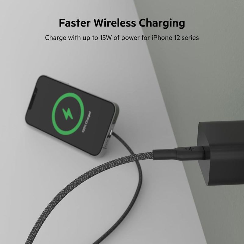 Base de Carga Inalámbrica Portátil con Magsafe 15 W Negra