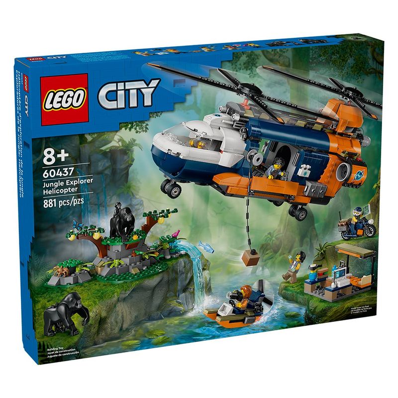 Exploradores de la Jungla: Helicóptero Explorador 881 Pzas - Lego