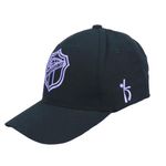 Gorra Negra con Escudo Morado Comunicaciones