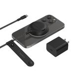 Base de Carga Inalámbrica Portátil con Magsafe 15 W Negra