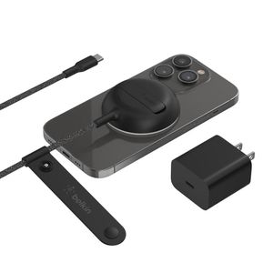 Base de Carga Inalámbrica Portátil con Magsafe 15 W Negra