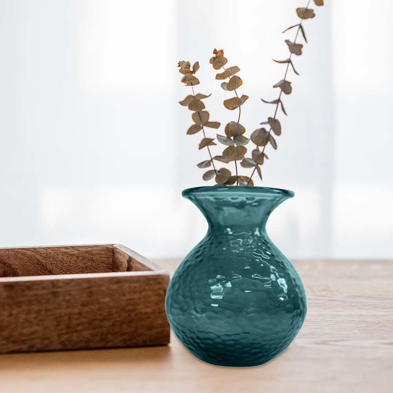 Florero Paradise Azul 18.5 Cm - Vidrio San Miguel